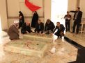 گزارش تصویری از غبار روبی مزار شهدای گمنام در  دهه فجر توسط هیات رئیسه دانشگاه صنعتی شاهرود 